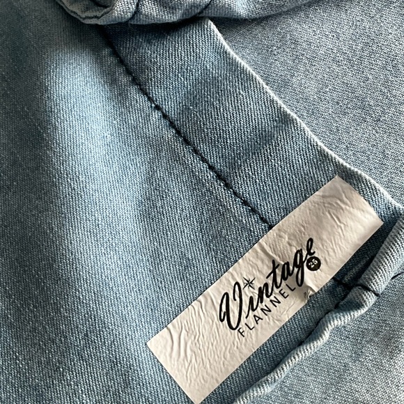 VTG-EarL Jean"Budweiser-unisex Long Sleeve Shirt, Light Blue Size L - Picture 6 of 8